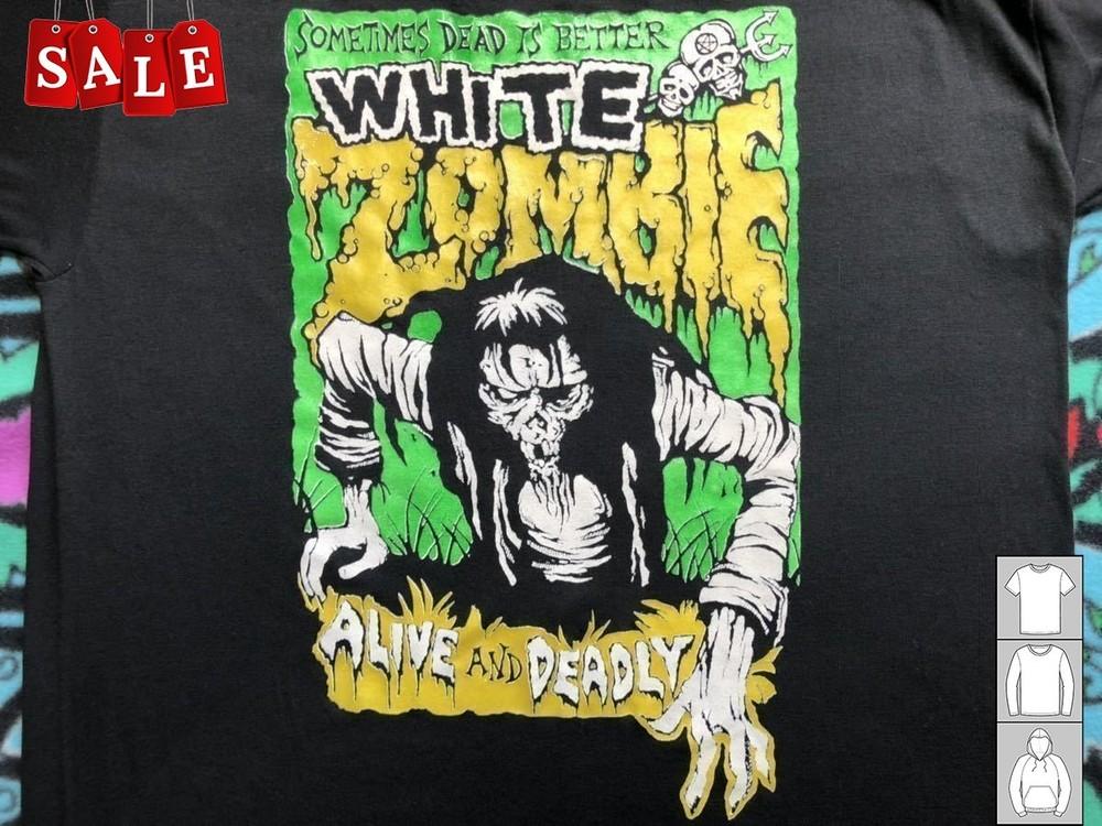 

New Popular White Zombie Vintage Band Gift For Fans Men S-235XL Shirt TH477 Unisex T-Shirt XXXXL