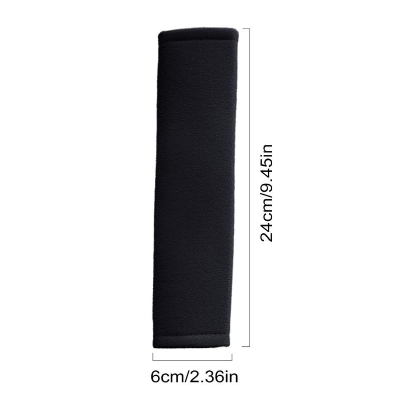 2pcs Car Seat Belt Shoulder Cover Polyester Wear-resistant Non-slip Safety Cover Car Interior Decoration For Driving Safety