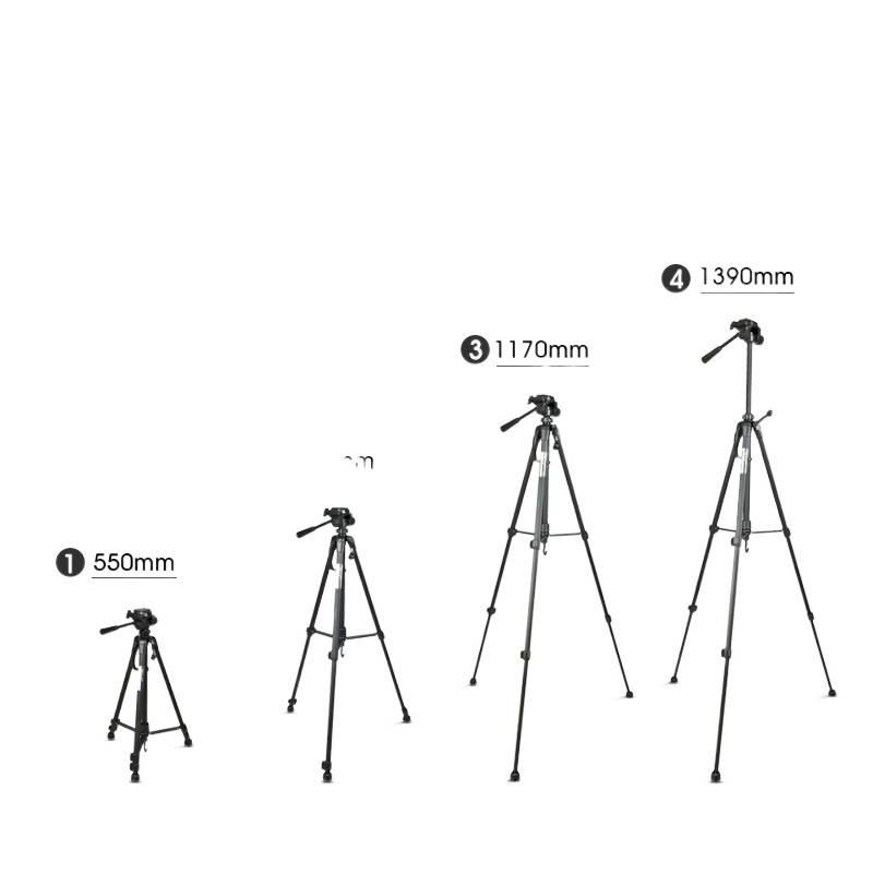 Hongtu WF Weibang 3520 DSLR Camera Tripod for Photography, Video, and Fishing Lighting