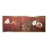 Ukiyo-e Tenugui Towel - Morning Glory Puppies by Maruyama Okyo, Large (Approx. 100cm X 35cm), 100% Cotton, Made In Japan, Tokka Fabric, Fine Threads,