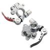 2Pcs Car Battery Terminal Connector 4 Way Positive Negative Pole Quick Release