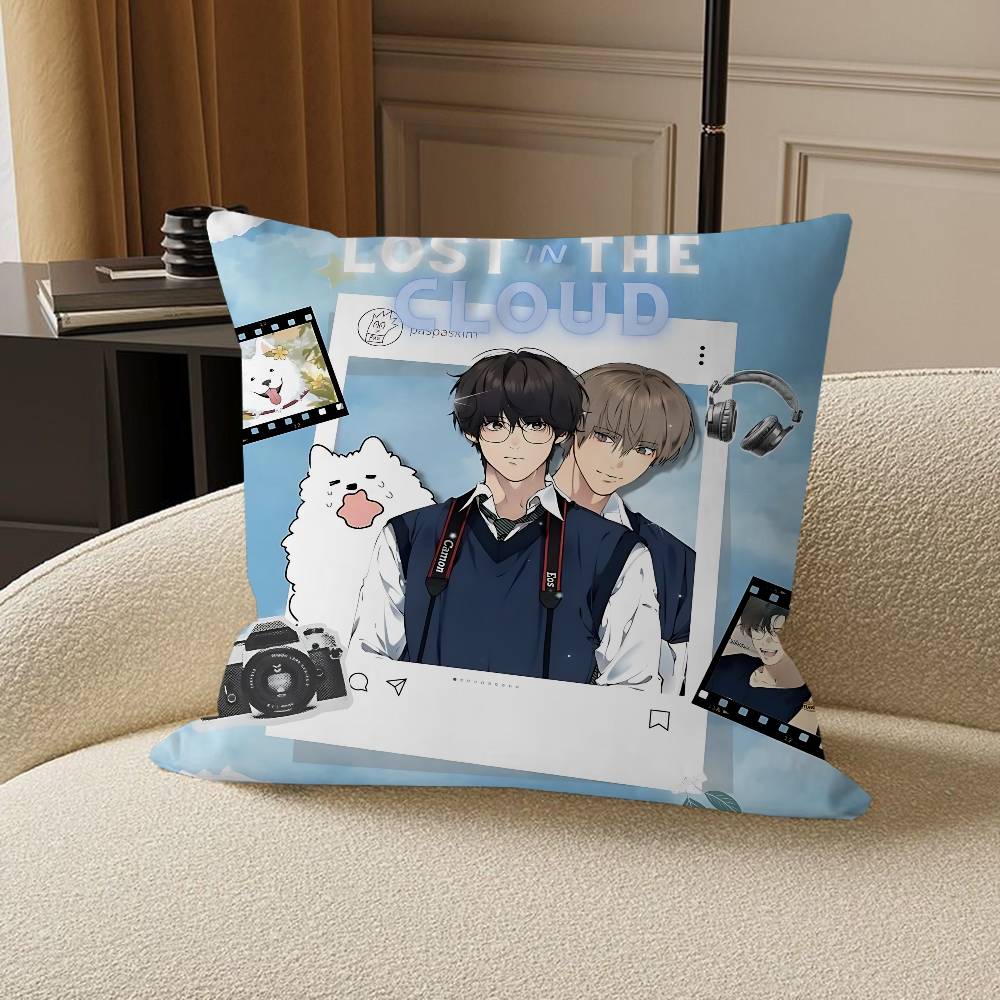 

Anime Lost In The Cloud Maple Design Cushion Cover Happy Autumn Harvest decor Holiday Decorati Pillow Cover 12x12Inch