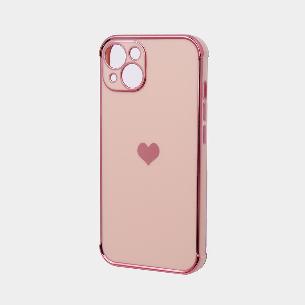 Apple iPhone 13 Case, Electro Heart, Rose Gold