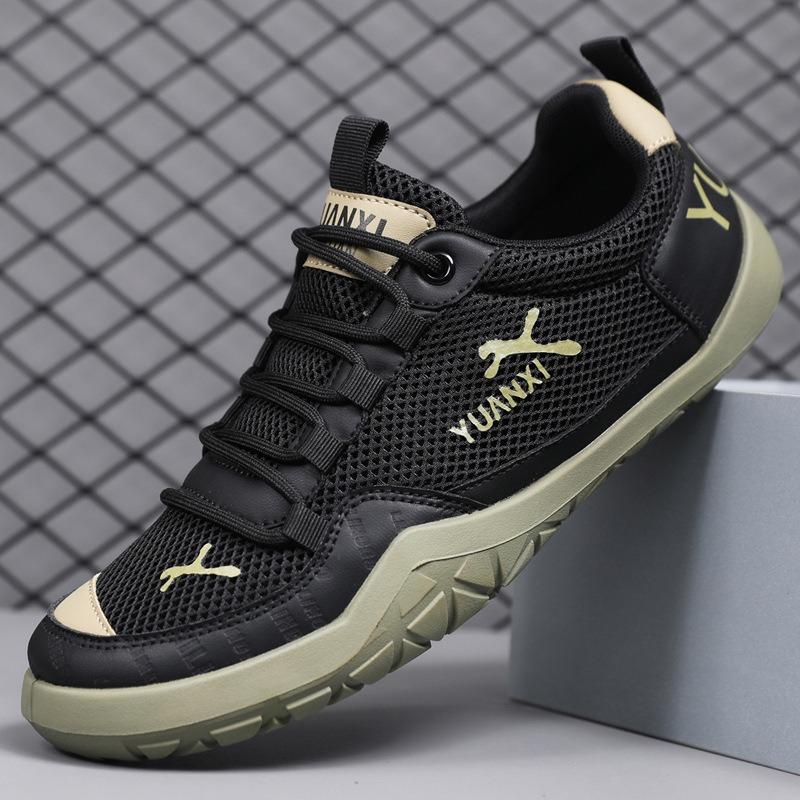 Trendy Brand Men's Shoes Summer Mesh Breathable Casual Sports Shoes Men's Ultra-light Soft-soled Running Trendy Shoes
