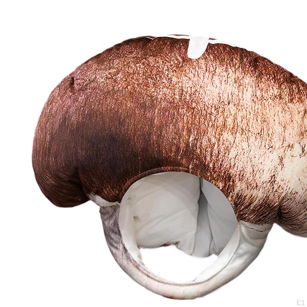 Mushroom Hat Funny Head Cover for Role Playing Holiday Themed Parties Birthday
