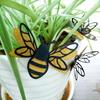 24pcs 3D Bee Decorative Double Glitter Bee Sticker Wall Decor Realistic Shiny Decor Decal For Family Party Classroom Outdoor Theme Decoration