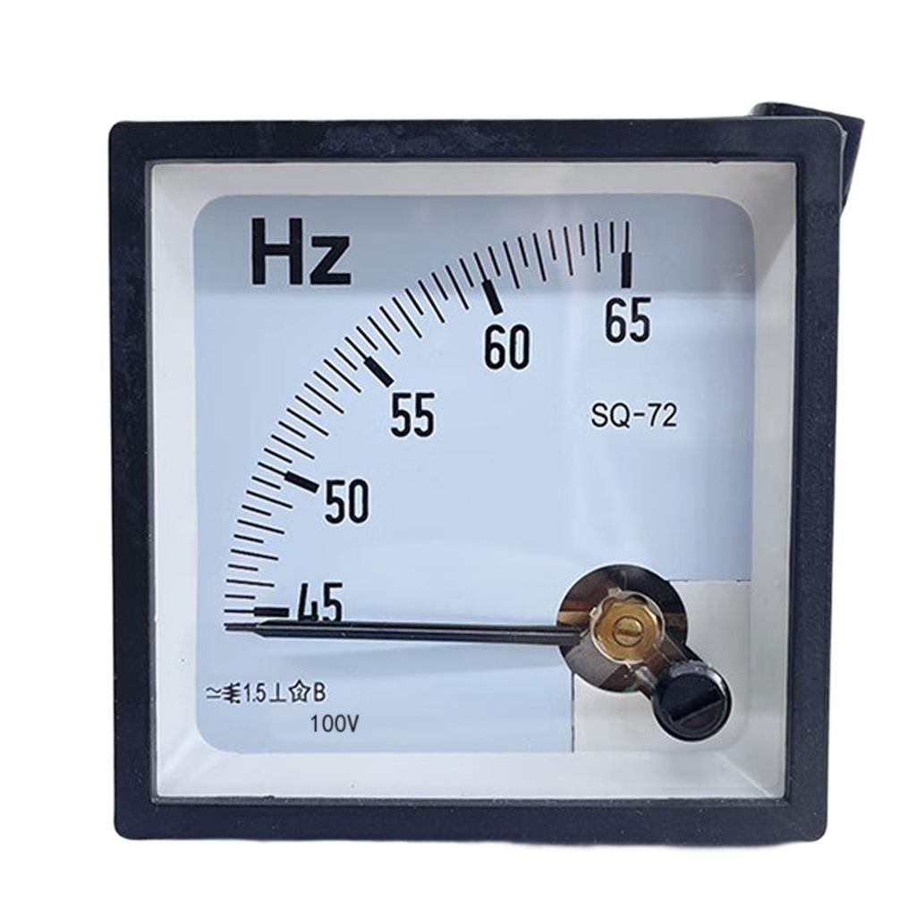 Power Frequency Meter 45-65Hz Wide Voltage 100V 220V Compact Design Plastic Suitable For Home Industrial Commercial Use