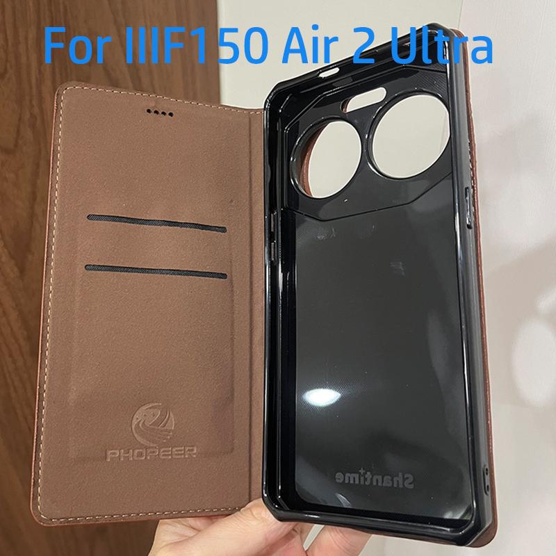 Genuine Leather Skin Flip Wallet Book Phone Case Cover On For IIIF 150 IIIF150 B2 B3 Action A5 Pro Air 1 2 3 3s Ultra Raptor
