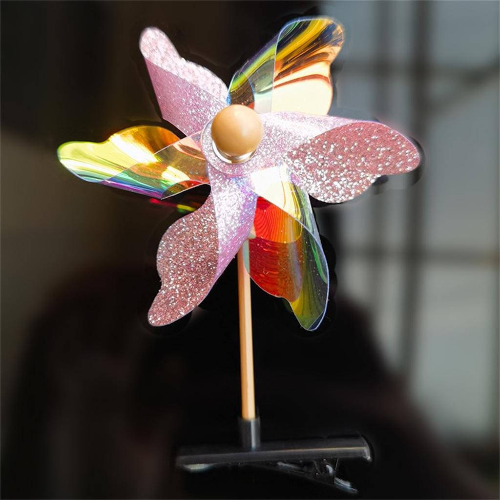 Colorful Windmill Shape Hair Pin Carnivals Birthday Party Christmas Hair Clip