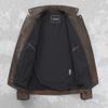 Chinesische Größe Rindsleder Ledermantel Herren Retro Distressed Motorrad Fahrradbekleidung Trendy Jugend LapeSpring und Herbst Mantel