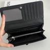 2026 New Women's Soft Cowhide Leather Clutch: Genuine Foldable Long Wallet with Large Capacity for Phone and Money Clip