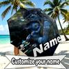 Custom Name Personalized Avatar Print Umbrella, Auto Open Close, 8‑Rib Sturdy Frame, Commute Camping Hiking Use, Birthday Gift