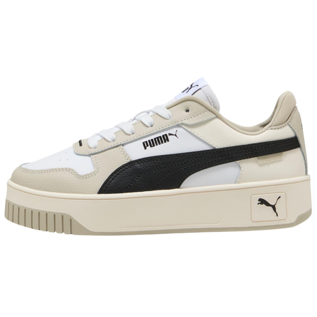 

Puma Carina Street Fashion Универсальные низкие кеды Унисекс кеды Молочно-белые Черные 389390-41 35.5