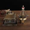 12/17/21cm Bodhi Tower Tibetan Dagoba Bodhi Pagoda Gold-plated Stupa Buddhist Pearl Pagoda Ornaments Buddha Worship Crafts