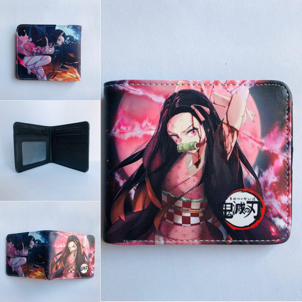 Japan cartoon comics Demon Slayer Short Wallet Cartoon Print Student Coin Purse 0022