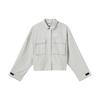 New Sportswear Essentials Series Cropped Coats Women's Limestone White DM6244-012