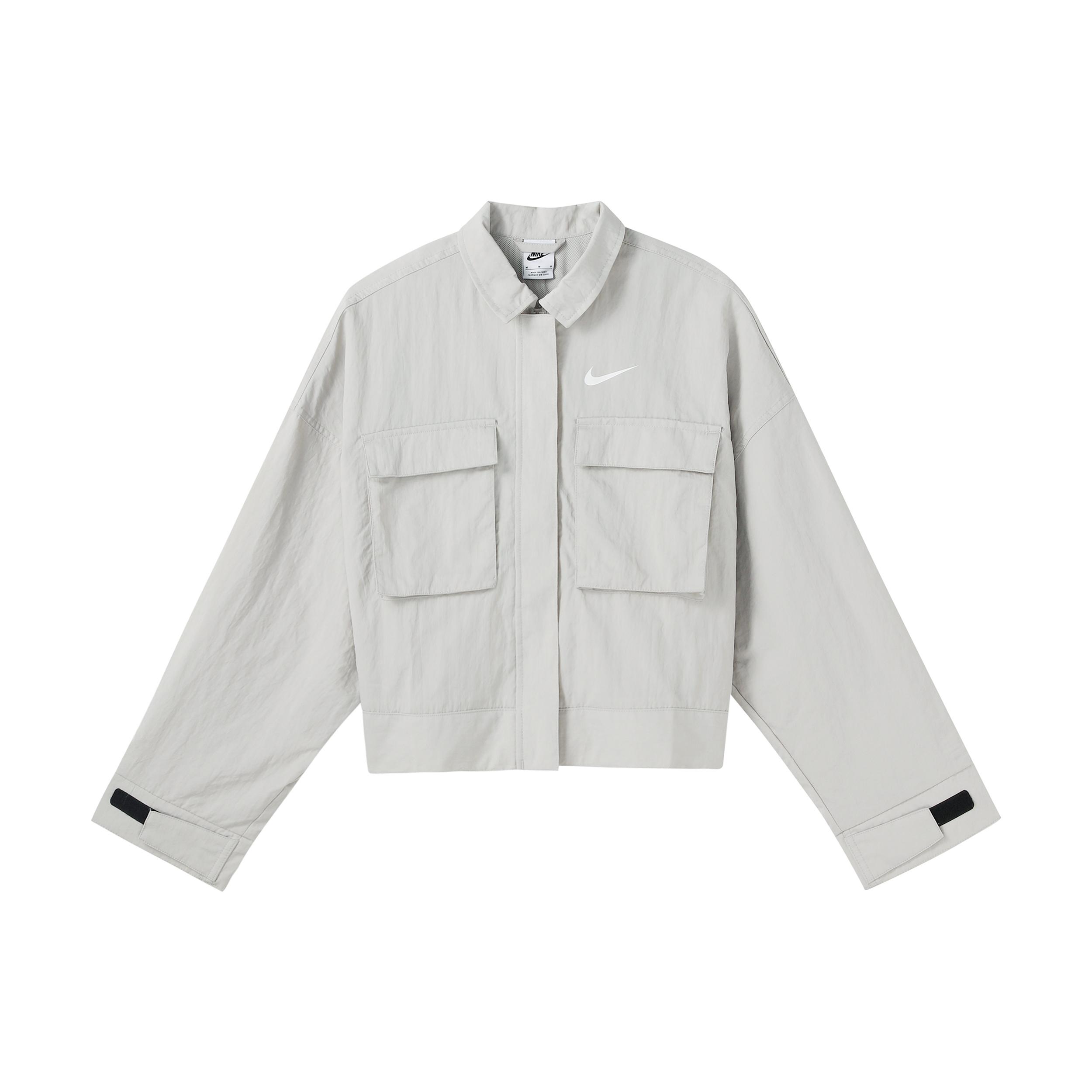 

Новые укороченные куртки серии Nike Sportswear Essentials для женщин, цвет «известняково-белый», DM6244-012 L