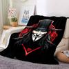 1pc V for Vendetta Flannel Throw Blanket - HD Printed Lightweight Soft Warm All-Season Blanket for Sofa, Bed, Travel, Camping 104