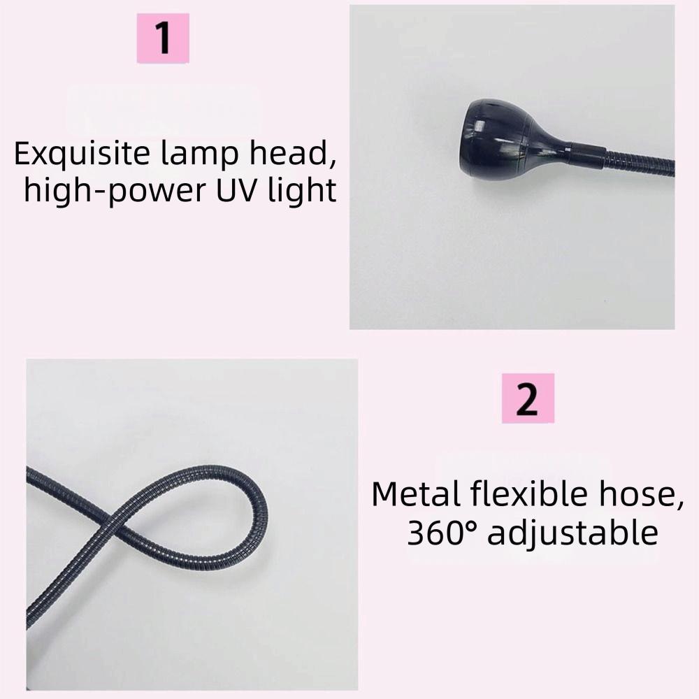 Clip-On UV LED Nail Lamp Foot Pedal Switch Gel Polish Curing Lamp  Professional Use