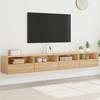TV Wall Cabinets 2 pcs Sonoma Oak 100 x 30 x 30 cm Particleboard