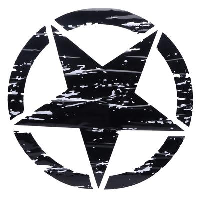 19.7in Car Body Sticker Black Star Decoration for Jeep F150 Wrangler Rubicon JK CJ TJ YJ