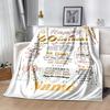 Birthday Style Customize Text Blanket Throw Personalized Blanket Soft Warm Cozy for Picnics Bedding Seaside Living Room Ideal for All Seasons