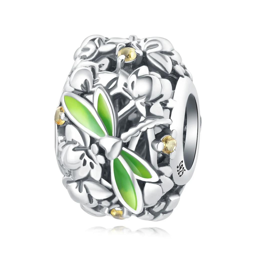 Serie Charmscoppergreen Ciondolo Foglia di Monstera Perline Originali per Braccialetti per Donne Creazione di Gioielli Regali