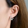 Romantic Cute 100% 925 Sterling Silver VVS1 3EX D Real Moissanite Diamonds Sparkling Stud Earrings For Women Jewelry