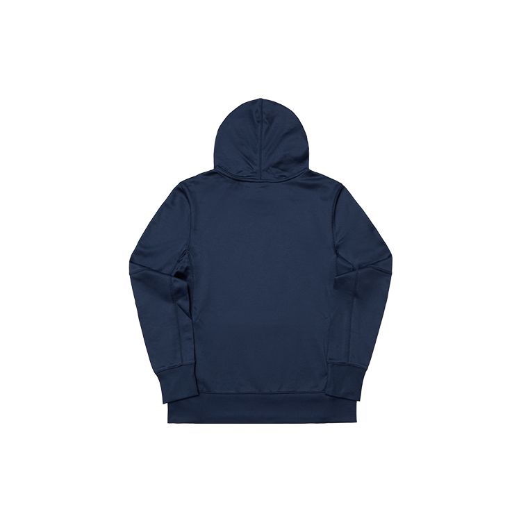 Nike Hoodie Logo Print Pullover Long Sleeve Front Pocket Kids Hoodies Navy-Blue 3Z3B7SBHE-NYY