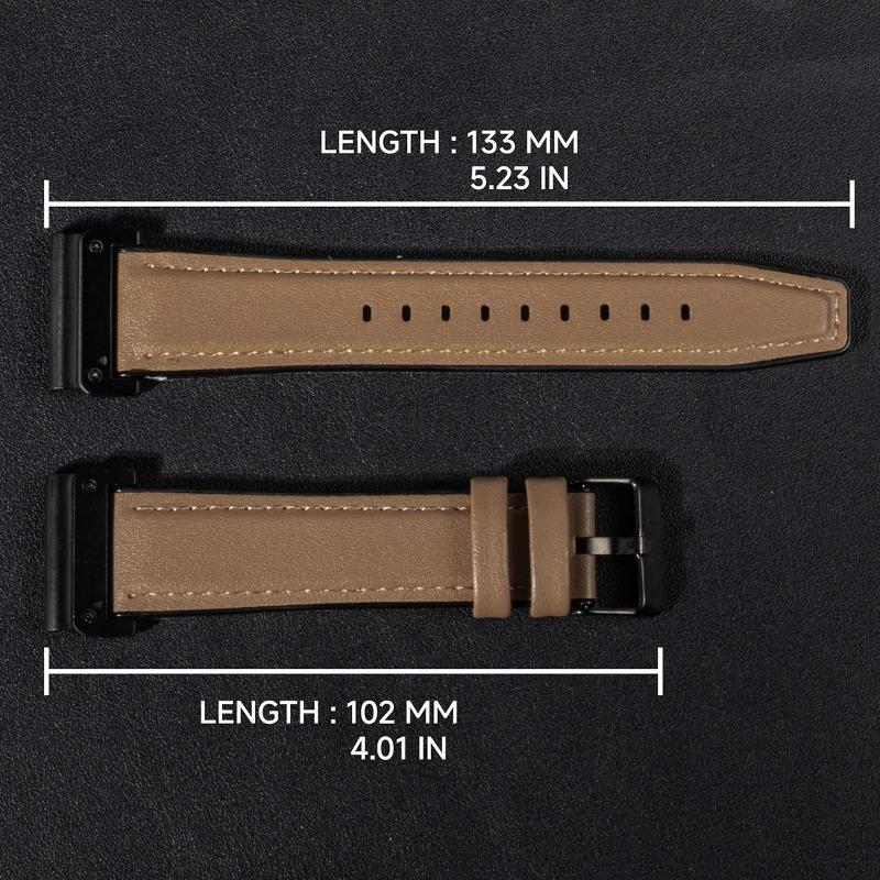 26mm 22mm Leather Strap for Garmin Watch Fenix 8 51mm 6 6x 7 7x Pro 5 5x Plus Band Vintage Bracelet Forerunner 945 925 Wristband