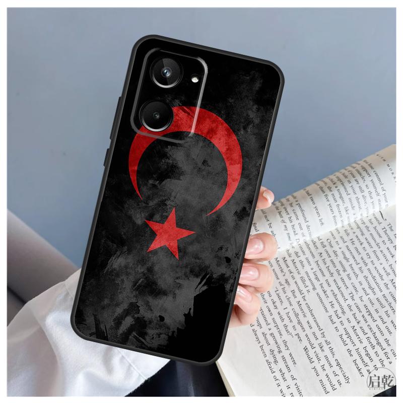 Turkey Turkish Flag For Realme C71 C55 C75 C67 C63 C51 C61 C53 C35 C65 11 12 13 14 15 Pro Plus GT6 GT7 Pro Case