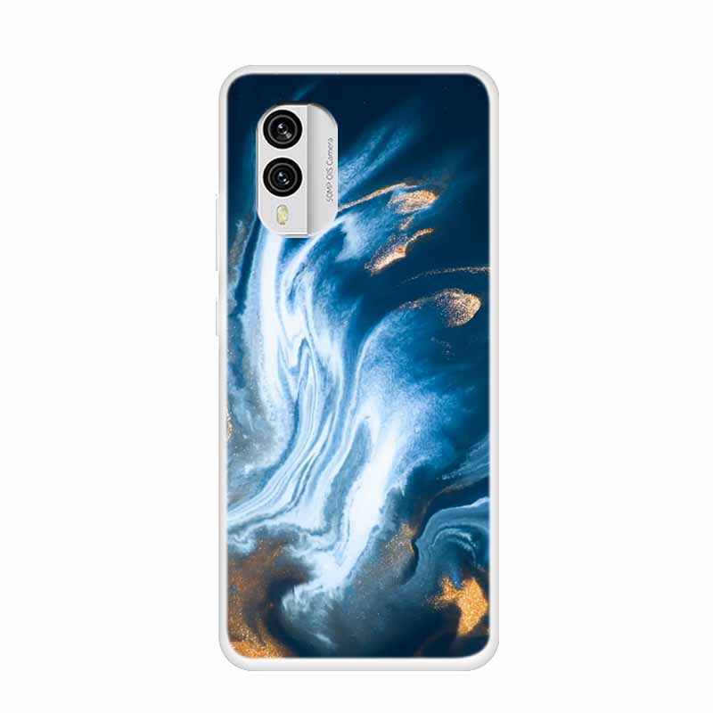 For Nokia X30 5G Case C31 C20 C10 Clear Marble TPU Soft Silicone Print Cover for NOKIA C31 X 30 Transparent Para On for NokiaX30