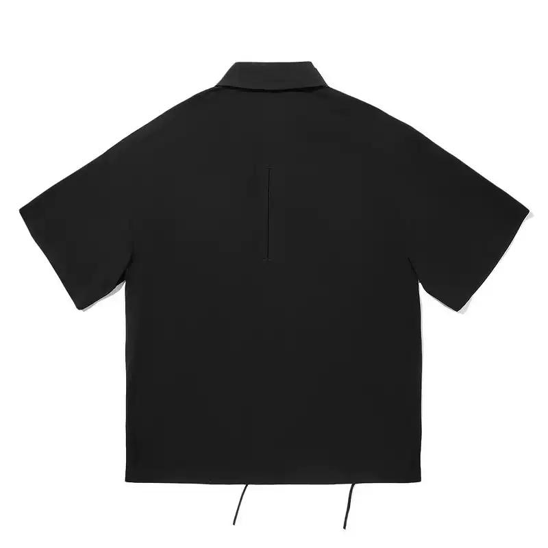 Li-Ning Printed Soft Comfortable Breathable Versatile Casual Short Sleeve Shirt Men Shirts ASHV245-2