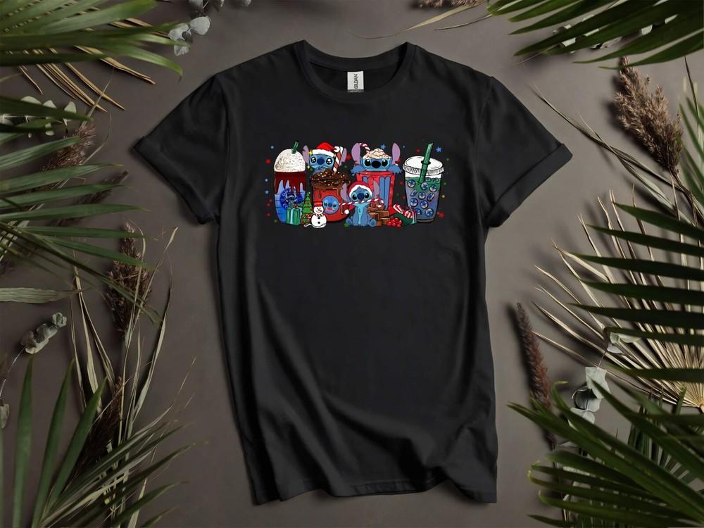 Christmas Stitch Moods Coffee T-shirt T shirt Men Women Unisex Tshirt K1014