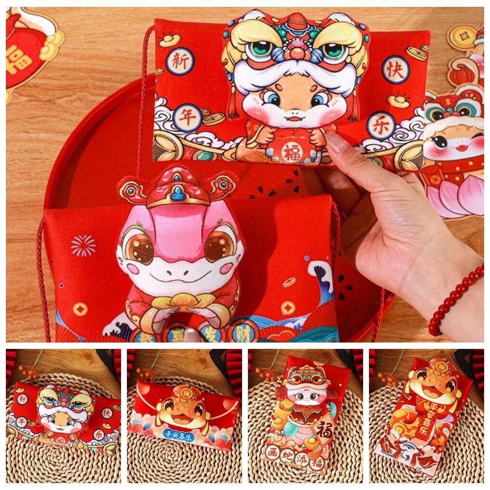 Cute Cloth Red Envelope Vertical Horizontal Money Pocket Red Red Envelope Bag New Year