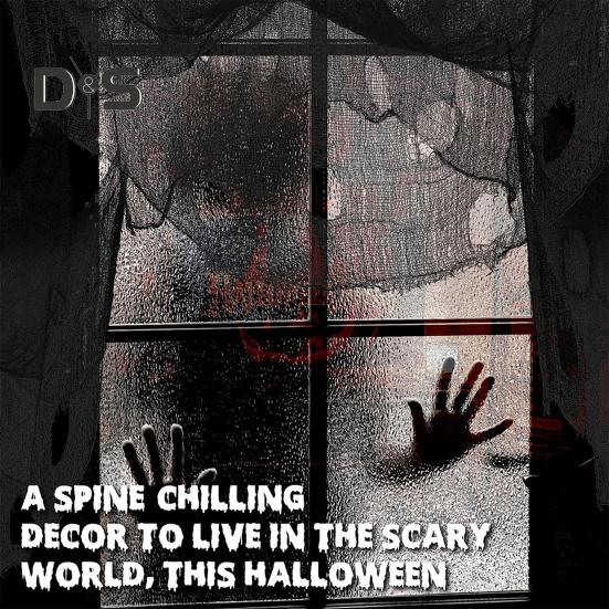 Horror Halloween Cloth Decoration Creepy Gauze Fabric Cloth Scary Haunted House Prop for Halloween Party Decor