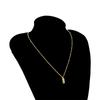 Ultra thin Party Pendant Sparkly Women Necklace Gold Bar Choker Clavicle Chain Korean Style