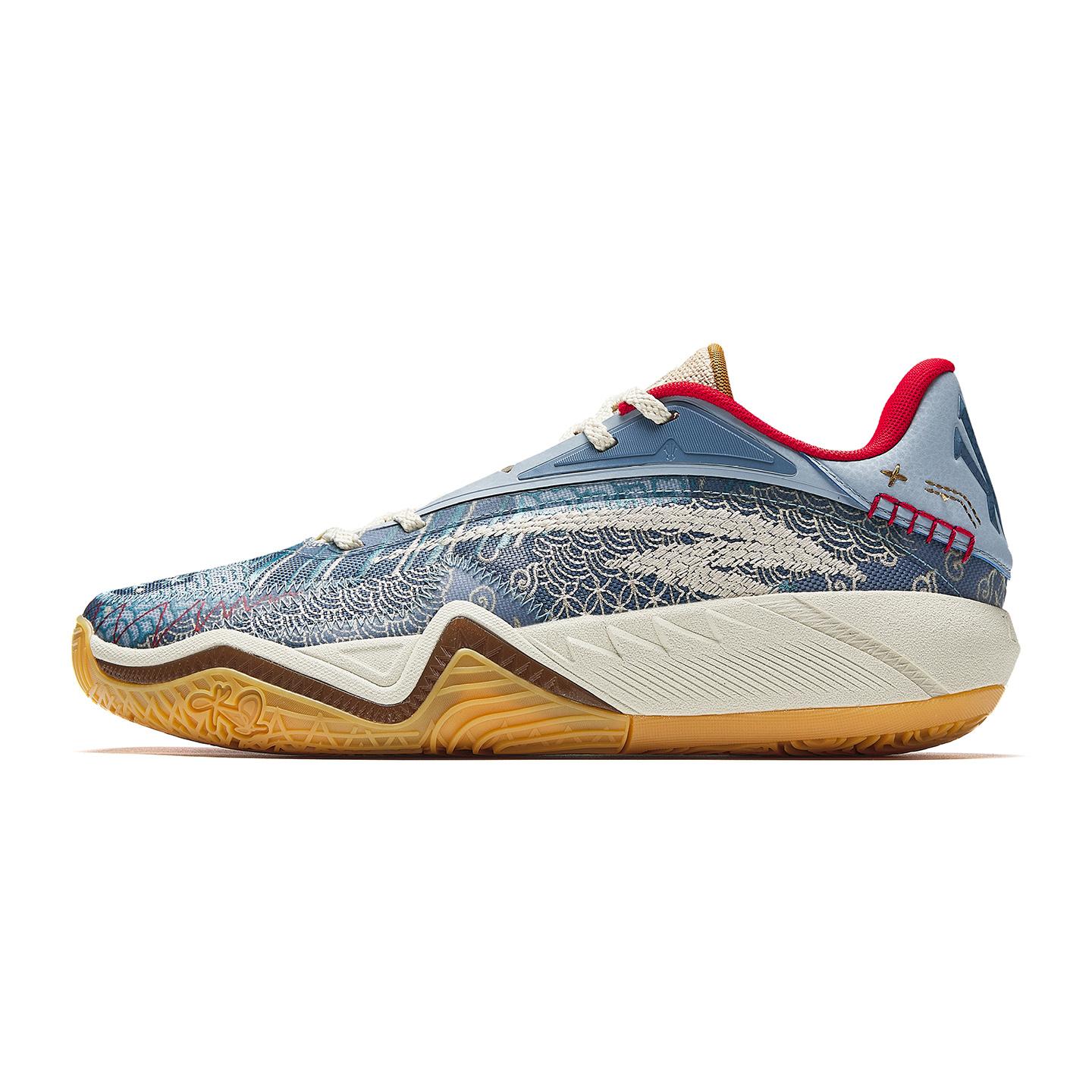 Anta KAI 3 Irving 3 Men Low Top Basketball Shoes Blue White Red 112621102-4 42