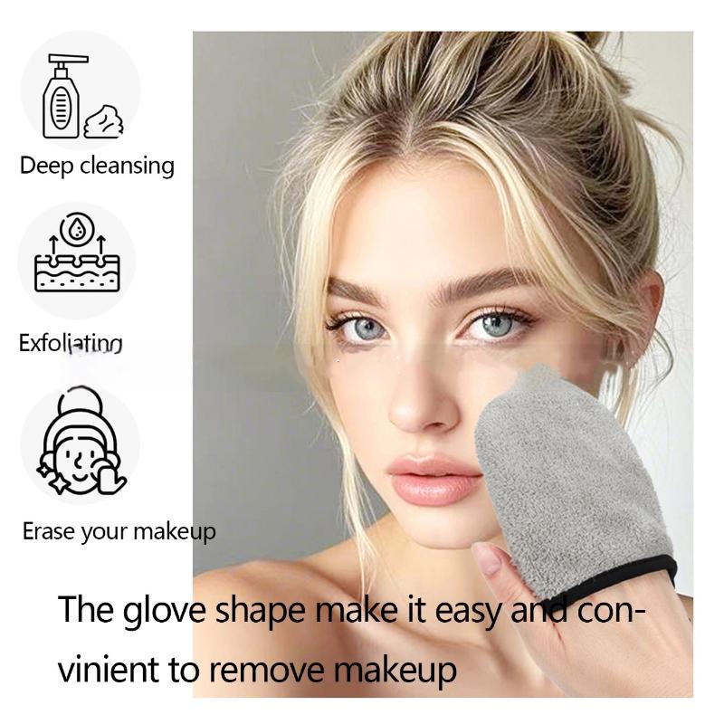 Makeup Remover Cleansing Gloves Reusable Soft Microfiber Face Care Towel Beauty Facial Cleansing Cloth Skin Care