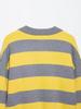 European-American Striped Color Block Polo Sweater 2026 - Retro Fashion Knitwear Top