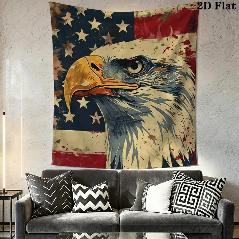 America 250 Wall Tapestry Aesthetic Wall Hanging Printed Fabric Blanket Decorative Tapestries for Bedroom Living Room Home Decor