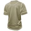 Men's Casual Color-block Sports T-shirt - Men's Round-neck Short-sleeved Top