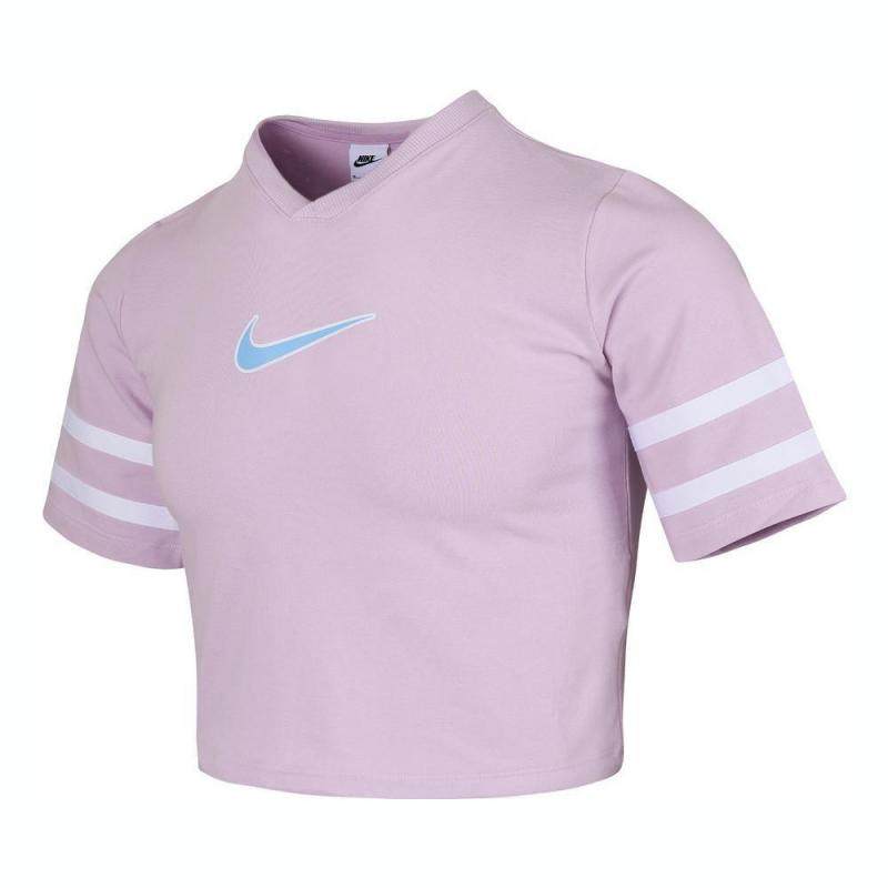 

Nike G NSW SS Top GX Star Logo Neck Sports Short Sleeve Kids Tops Pink HJ3343-537 S