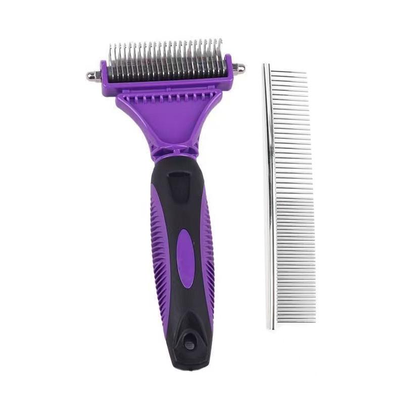 Pet Knot Comb Stainless Steel Knot Rake Dog Grooming Brush Hair Removal Cat Comb For Dog Cat Remove Knots Tangles Pet Hair Comb
