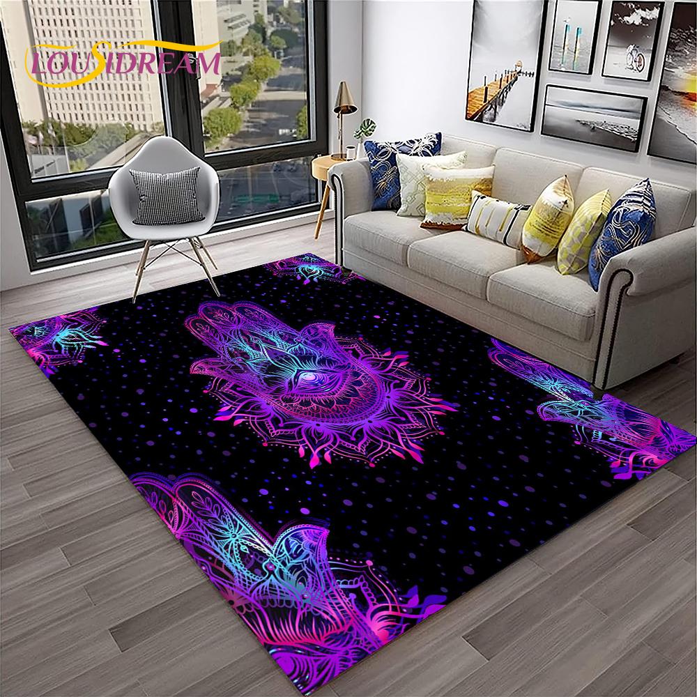 Evil Eye,Eye of Horus,Nazar Tree of Life Carpet Rug for Home Living Room Bedroom Sofa Doormat Decor,Area Rug Non-slip Floor Mat