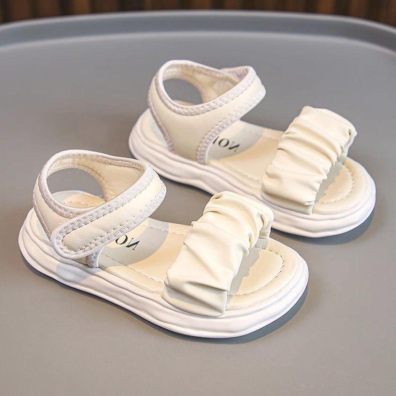 Girls Sandals Summer New Children's Princess Shoes Soft Sole Fashion Foreign Style Beach Shoes