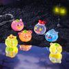 6Pcs Luminous Halloween Pumpkin Figurine Micro Landscape Landscape Resin Craft Mini Fairy Garden Ornaments Home Desk Decor