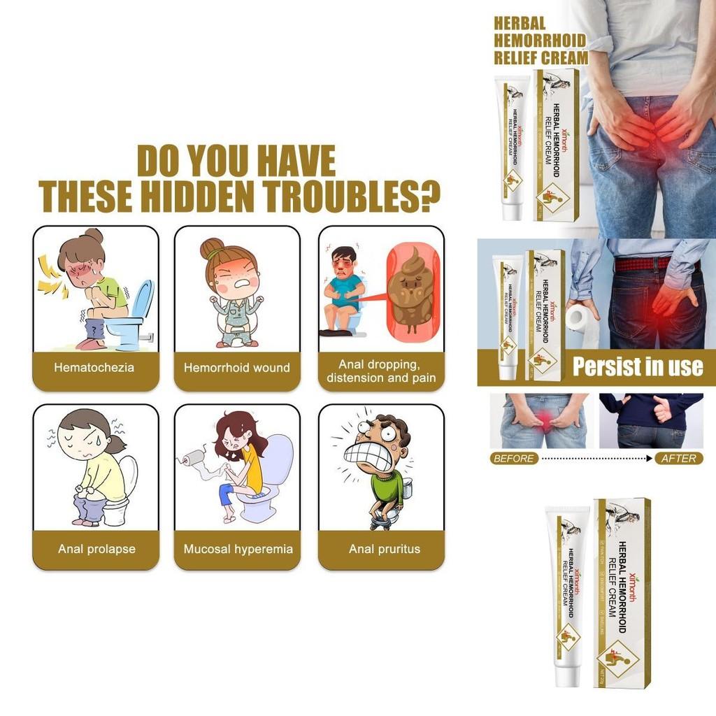 Ximonth Hemorrhoid Cream For Effective Relief Of Anal Itching And Swelling 20g