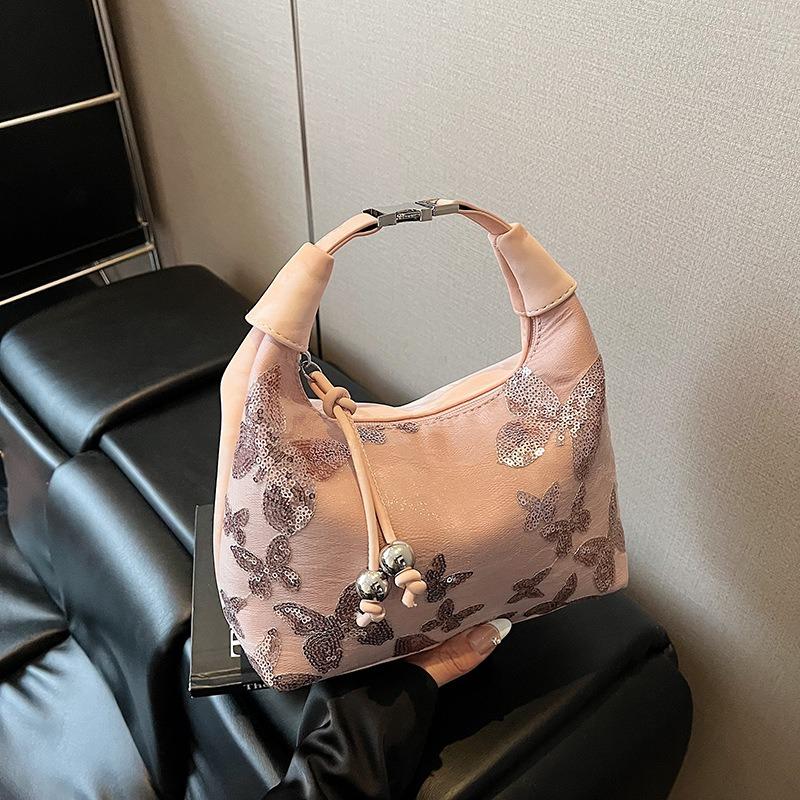 Summer Niche Bag Women's New Fashion Versatile Sequined Messenger Bag Shoulder Armpit Bag