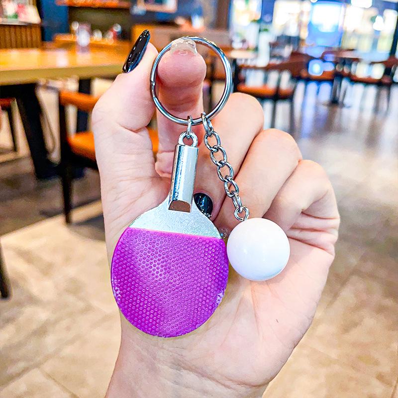 Table Tennis Keychain: Creative Sports Pendant and Fan Gift